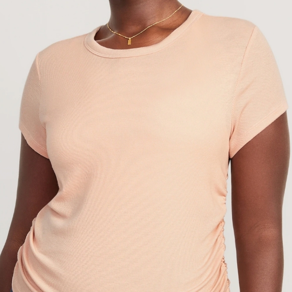 Open Back Ribbed Tee - Picture 5 of 5
